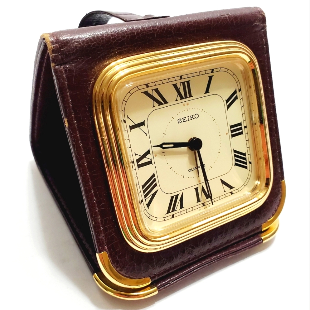 Seiko Travel Clock Folding 3"x3"